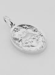 Silber Anhänger Unbeflecktes Herz Mariens - 19mm