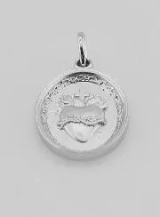 Silber Anhänger Heiliges Herz Jesu - 19mm