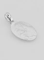 Silber Anhänger Madonna mit Kind - 19mm