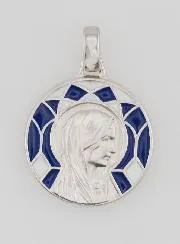 Medaille Gottesmutter und Lourdes Doppelseitig - 18mm
