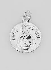 Silber Anhänger Pater Laval - 18mm