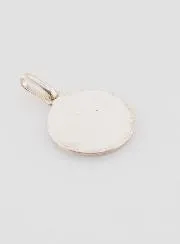 Christophorus Medaille aus Silber und Emaille - 13 mm