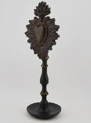Ex Voto auf Sockel Schwarz & Bronze - 23cm
