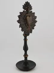 Ex Voto auf Sockel Schwarz & Bronze - 23cm