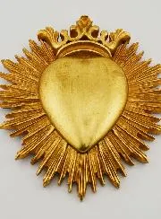 Ex Voto Wanddekoration Gekröntes Herz – 18cm