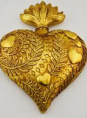Ex Voto Wanddekoration Geschmücktes Herz - 28cm
