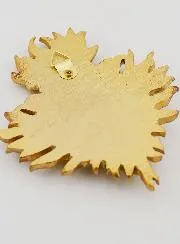 Ex Voto Wanddekoration Gold und Mandel Grün - 12cm