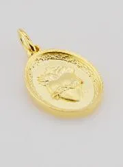 Vergoldeter Anhänger Herz Jesu – 19mm