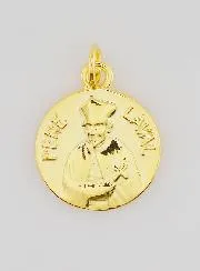Vergoldete Medaille Pater Laval - 18mm