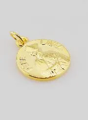 Vergoldete Medaille Pater Laval - 18mm