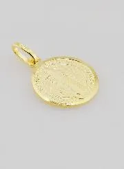 Vergoldete Medaille Heiliger Benedikt – 14 mm