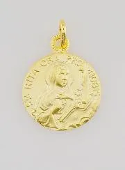 Vergoldete Medaille Heilige Rita - 18mm