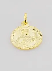 Vergoldete Medaille Heilige Rita - 18mm