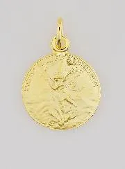 Vergoldeter Anhänger Heiliger Erzengel Michael – 18mm