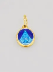 Wundertätige Medaille Blau Emaille - 10mm