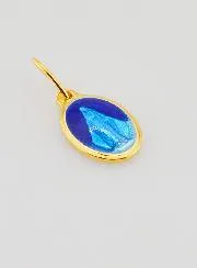 Wundertätige Medaille Blau Emaille - 10mm