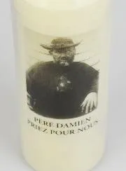 Novenen-Kerze Heiliger Pater Damian
