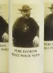 Set 3 Novenen-Kerzen zum Heiligen Pater Damian