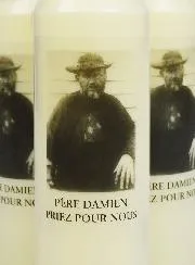 Set 6 Novenen-Kerzen zum Heiligen Pater Damian