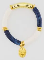 Religiöses Armband Wundertätige Medaille - Dunkel Blau