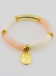 Religiöses Armband Wundertätige Medaille - Rosa