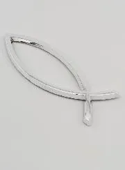 Auto Plekette Christlicher Ichthys Fisch - 14 cm