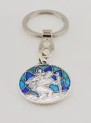 Schlüsselanhänger Mosaik - Heiliger Christophorus
