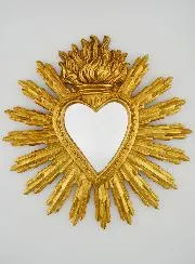 Ex Voto Spiegel Strahlendes Herz – 28 cm