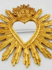 Ex Voto Spiegel Strahlendes Herz – 28 cm