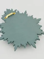 Ex Voto Wanddekoration Strahlendes Herz 17 cm – Graugrün