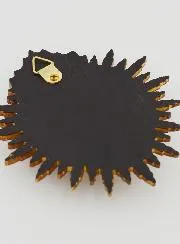 Ex Voto Wanddekoration Strahlendes Herz 11 cm - Gold