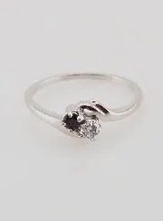 Ring Silber mit Zirkonia - Größe 54