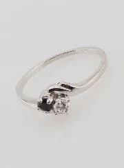 Ring Silber mit Zirkonia - Größe 54
