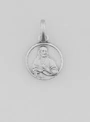 Skapulier Medaille – Rhodiniertes 925er Silber -10 mm