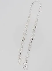 Halskette Wundertätige Medaille Silber und Weißem Emaille
