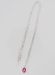 Halskette Wundertätige Medaille Silber und Pink Rosa Emaille