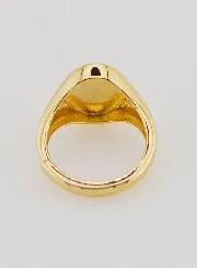Ring Siegelring Wundertätige Muttergottes Vergoldetes Silber - Größen 46 bis 52