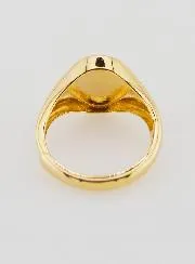 Ring Siegelring Wundertätige Jungfrau – Vergoldetes Silber - Größen 52–56