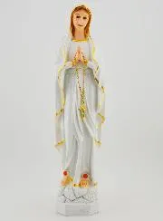 Polychrome Statue Unserer Lieben Frau von Lourdes – 30 cm