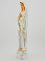 Polychrome Statue Unserer Lieben Frau von Lourdes – 30 cm