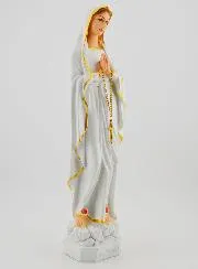 Polychrome Statue Unserer Lieben Frau von Lourdes – 30 cm