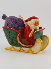 Weihnachtsmann Schlitten zum Aufhängen – Jim Shore