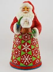 Weihnachtsmann mit Schneekugel – Jim Shore