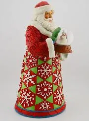 Weihnachtsmann mit Schneekugel – Jim Shore