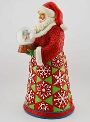 Weihnachtsmann mit Schneekugel – Jim Shore