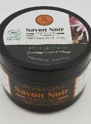 Premium Bio Schwarze Seife mit Jasmin - 250g