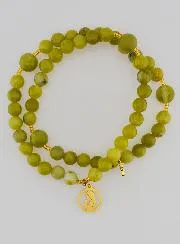Rosenkranz Armband Grüner Jade – Heilige Maria