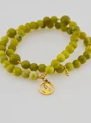 Rosenkranz Armband Grüner Jade – Heilige Maria