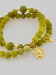 Rosenkranz Armband Grüner Jade – Heilige Maria