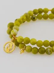 Rosenkranz Armband Grüner Jade – Heilige Maria